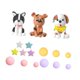 thumbnail image 4 of Dog Cake Toppers Puppy Cupcake Toppers Decoración del pastel para la escena de bricolaje Shower Compromiso de proyectos de arte aniversario, 4 of 9