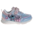 thumbnail image 4 of Disney Stitch and Angel Girls' Hook and Loop Pull Tab Light Up Fashion Sneakers. (Toddler/Little Kids) pink/Blue, Size: 11, 4 of 6