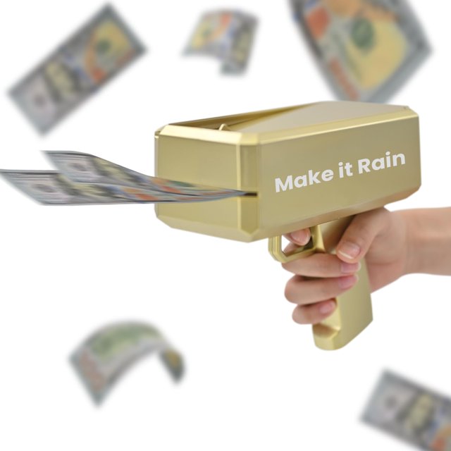 Pistola de juguete JALAROMA Make It Rain con 100 piezas de papel, 200 unidades, para fiestas