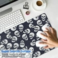 thumbnail image 4 of Long Mouse Pads for Desk,Navy Skull Pattern Desk Mats on Top Of Desks, Desk Mouse Pad Extra Large with 3mm Non-Slip Base and Stitched Edge for Gaming,Office,Work,Home 31.5"x15.7", 4 of 6