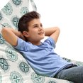 thumbnail image 1 of Nautical Lounger Chair Bag, Windrose Circles Ship Yacht Navigation Adventure in Sailing Theme, High Capacity Storage with Handle Container, Lounger Size, Jade Green Off White Teal, by Ambesonne, 1 of 5