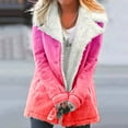 thumbnail image 2 of Fanxing Teen Girls Winter Pea Coats Warm Sherpa Lined Parkas Jacket Thicken Outerwear with Pocket Juniors Puffer Jackets Streetwear Hot Pink L, 2 of 5
