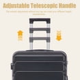 thumbnail image 6 of Merronix 28" ABS Hard Shell Large Travel Checked Luggage with 360° Spinner Wheels, Hardside Suitcase with Combination Lock and Side Hooks, Black, 6 of 17