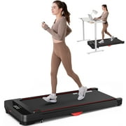 JELENS Walking Pad, Under Desk Treadmill, 2.5HP Portable Treadmills for Home Office, Walking Jogging Machine with Remote Control, LED Display