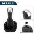 thumbnail image 4 of Pomo de cambio de marcha de coche Unique Bargains con cubierta 5 velocidades manual para Skoda Fabia I 99-08 de cuero sintético, 4 of 6