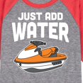 thumbnail image 3 of Instant Message - Just Add Water Jet Ski - Toddler & Youth Raglan Graphic T-Shirt, 3 of 7