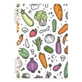 thumbnail image 7 of FORMRS 1-Subject Spiral Notebook 8" x 5" College Ruled 60 Refillable Sheet A5 Hard Cover, Purple Vegetables Pattern, 7 of 7
