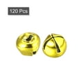 thumbnail image 3 of Cascabeles, 5/16"(8mm) 120uds Pequeñas Campanas para Artesanías Bricolaje Navidad, Vacaciones Decoración, Musical Fiesta, Hogar, Festival, Boda, Dorado Tono, 3 of 5