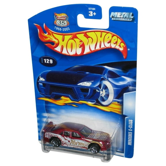 Hot Wheels Mercedes C-Class (2002) Mattel Red Die-Cast Toy Car #129