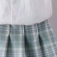 thumbnail image 5 of Amidoa Girls 2 Piece Outfits Summer Clothes T Shirt Cute Short Sleeves Casual Pants Kids Clothing Sets Green Size 5T, 5 of 8