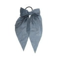thumbnail image 4 of Unique Bargains 1 Pc Solid Bow Ribbon Hair Elastic Band Blue, 4 of 5