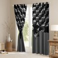 thumbnail image 3 of Manfei Minimalist Geometric Striped Blackout Curtains Set of 2 (52x84 Each),Chic Bowknot Curtain, 3 of 6