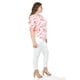 thumbnail image 2 of Blusa estampada con cinturón ajustable Roman Fashion/Tallas Extras, 1895 (Naranja) naranja 36, 2 of 6