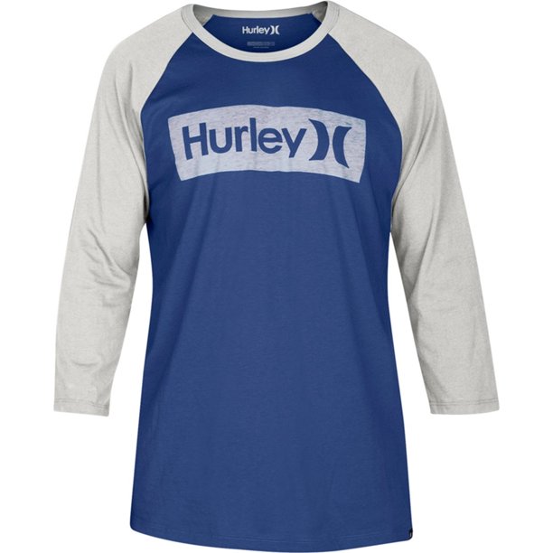 Hurley One and Only Graphic playera para hombre, azul, grande Hurley Camiseta gráfica
