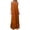Orange, variant on Ahabrexf Nightgowns for Women, Halter Neck Backless Ruffle Hem Loose Casual Polyester Maxi Sleep Dress, 1 Pc