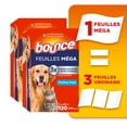 thumbnail image 2 of Bounce Feuilles Assouplissantes Méga Protection contre les Poils d'Animaux et la Charpie avec Agents Anti-Poils, Parfum Frais 120CT, 2 of 14