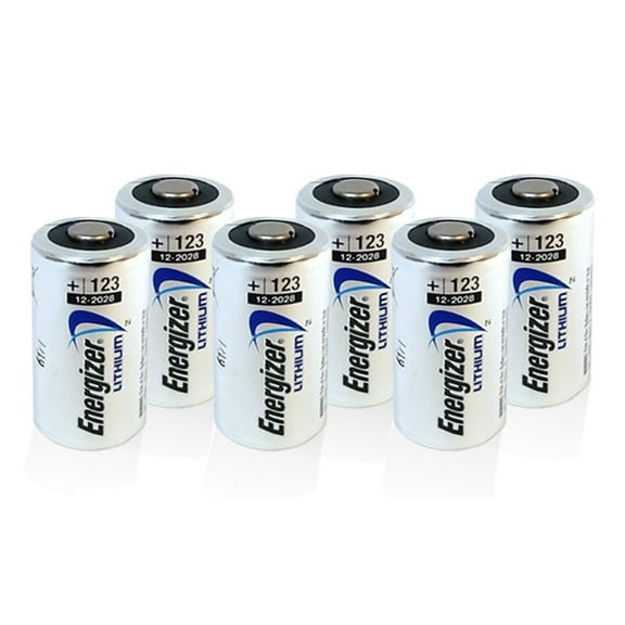 (6 Pieces) Energizer Lithium CR123 3V Lithium Batteries   FREE SHIPPING!