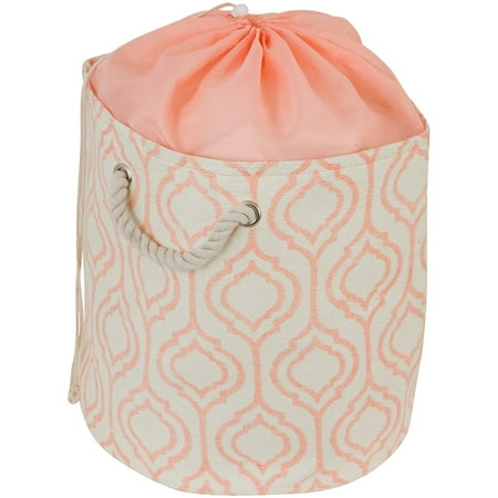 Drawstring Sealable Laundry Bag Tote With Rope Handle Small Cream Drawstring Sealable Laundry Bag Tote With Rope Handle Small Cream And Orange Printed Cotton By Raymond Waites From Usa