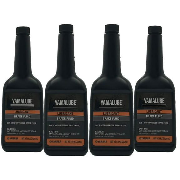 Yamaha Genuine OEM Brake Fluid ACC-BRAKE-FL-UD - 4 Pack