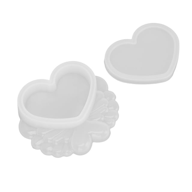 Molde de bricolaje Dekaim, moldes de joyero de silicona con forma de corazón de amor, moldes de joyero para hacer artesanías de resina