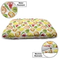 thumbnail image 3 of Fruit Pet Bed, Yummy and Ripe Watermelon Kiwi Peach Orange Avocado Lemon Grunge Watercolor Art, Chew Resistant Pad for Dogs and Cats Cushion with Removable Cover, 24" x 39", Multicolor, by Ambesonne, 3 of 4
