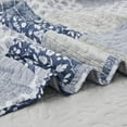 thumbnail image 5 of Navy Blue Gray King Size Bedspread Set, 3 Piece Quilt Set Patchwork Plaid Bedding Quilted Coverlet Set Reversible Lightweight Microfiber Bed Cover Comforter with 2 Pillow Shams, 5 of 8