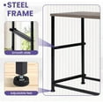 thumbnail image 5 of Nightstand with 2 Fabric Drawers, Metal Frame & Wood Top, Storage Furniture for Closet/Entryway/College Dorm, Brown, 5 of 8