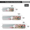 thumbnail image 3 of Coolnut Pink Roses Flowers Sink Splash Guard for Faucet 2 Packs Faucet Absorbent Mats, Love Floral Summer Faucet Handle Drip Catcher Quickly Drying Mat for Kitchen Counter, 14.9"x5.5", 3 of 7