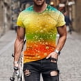 thumbnail image 1 of Fridja Gym Chemises pour Hommes Été Décontracté Surdimensionné Manches Courtes Col Rond Hauts Amusants Imprimé Bière Graphiques T-Shirts Habillés Confortables pour Sport Entraînement Physique (Orange, m) (Orange, m), 1 of 5