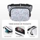 thumbnail image 5 of Fotbe Blue Butterfly Cangurera Cuadrada con Estampado de Doble Capa, Bolsa de Cintura Ajustable Mini para Hombres y Mujeres, 5 of 9