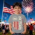 thumbnail image 2 of CONROSES Independence Day Toddler Boys Short Sleeve Tshirts Patriotic Usa Flag Graphic July 4Th T-Shirts Tee Tops Independence Day T Shirts for Kids, 2 of 4