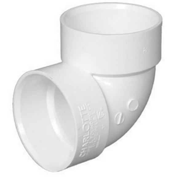 Charlotte Pipe & Foundry PVC003310600HA 90 deg Pipe Vent Elbow PVC DWV  1.5 in.