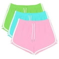 thumbnail image 1 of Yanlir 3PCS Active Shorts for Womens Summer Casual Shorts Quick Dry Running Sports Yoga Shorts Workout Stretchy Workout Shorts with Drawstring(Mint Green#2,XL), 1 of 8