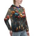 thumbnail image 2 of Yiaed Floral Dreamcatcher Elegance Print Womens Casual Hoodies Crew Neck Long Sleeve Sweatshirts With Pocket Pullover Tops Women's Hooded Sweatshirt-X-Large, 2 of 5