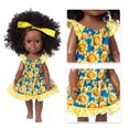thumbnail image 4 of Tarmeek Toys 50% Off Clearance!Girls Dolls,Black African Black Baby Cute Curly Black 35CM Vinyl Baby Toy Kids Toys,Birthday Gifts for Kids 4-12 Years Old, 4 of 5
