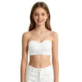 thumbnail image 3 of CAIXIA Girls Strapless Bra for Teens Girls Bandeau Bras Wireless Training Bras with Detachable Strap, 3 of 7