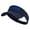 Navy, variant on Football Bulldog Logo Embroidered Cotton Twill Sun Visor - Navy OSFM