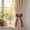 Wine_Hot#14454, variant on Pearl Bow Curtain Tieback 16.9 x 12.9 in with Elegant Mesh Design for Window Drapery Holdback in Pink, White, or Wine