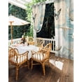 thumbnail image 5 of nqOlkjepod Outdoor Curtains for Patio Waterproof, Coastal Outdoor Privacy Panels Grommet, Butterfly Summer Beach Nautical Conch Starfish Blackout Outside Curtains for Porch/Cabana 54"x84", 2 Panels, 5 of 8