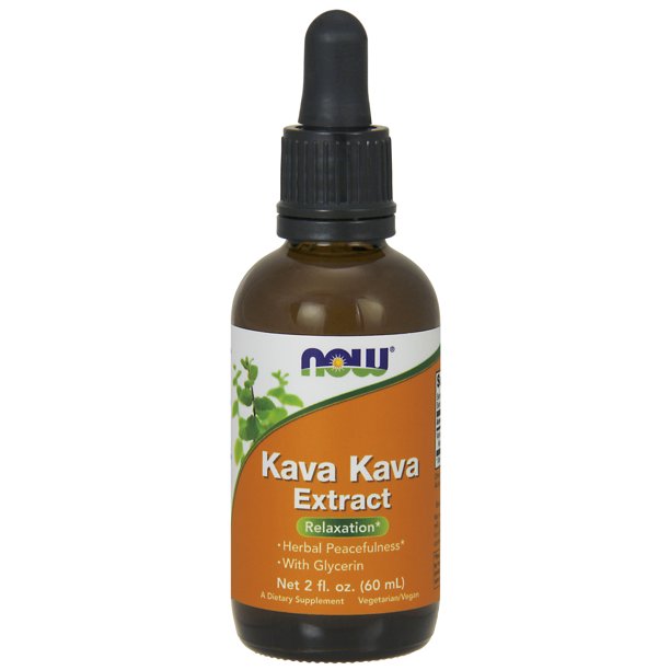 Now Supplements Kava Kava Liquid Extract With Glycerin Dropper Included Relaxation 2 Ounce Walmart Com