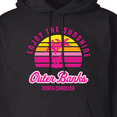 thumbnail image 3 of Inktastic Summer Enjoy the Sunshine Outer Banks North Carolina in Pink Adult Hoodie Sweatshirt, 3 of 4
