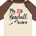 thumbnail image 4 of Inktastic My 1st Baseball Season Girls Long Sleeve Baby Bodysuit, 4 of 5