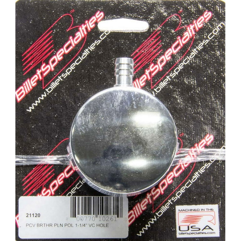 Billet Specialties Polished PCV Breather Plain Billet Specialties Polished PCV Breather Plain