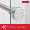 thumbnail image 6 of Rubbermaid No Drill Tension or Wall Mount 44" to 72" Adjustable Shower Curtain Rod, Rustproof Stainless Steel, Brushed Nickel, 6 of 10