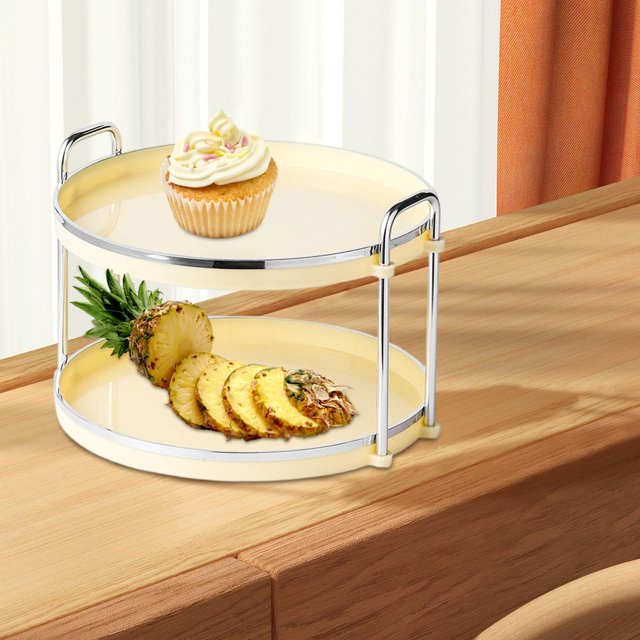 Bandeja de mostrador de 2 niveles Macarena Bandeja mostrador Amarillo