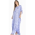 thumbnail image 4 of Sakkas 2019 - Pilar Petit Women's Casual Long Short Sleeve Beach Maxi Caftan Kaftan Dress - 3-DustyBlue - OS, 4 of 5