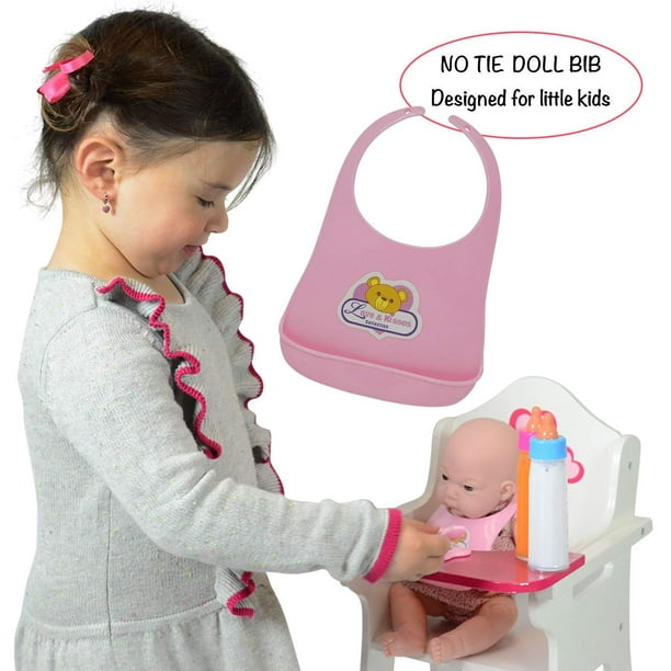 Bavoir d'alimentation en caoutchouc et Silicone pour poupée, 14 pouces,  32cm, sous-vêtements de bébé, jouets pour enfants, accessoire