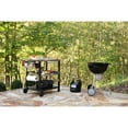 thumbnail image 4 of NUUK 32IN Three Shelves Indoor Outdoor Serving Cart Prep Station, Movable BBQ Grill Cart Table, Wheeled, 4 of 10