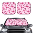 thumbnail image 2 of Sikiie Breast Cancer Ribbons Awareness Print Foldable Car Windshield Sun Visor, Car Window Sunshade Suitable for Sedan, SUV and Truck Car Accessories-Small, 2 of 6