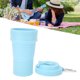 thumbnail image 4 of Taza de viaje plegable taza portátil con tapa Taza de café plegable de silicona reutilizable para picnic Camping Senderismo Viajes al aire libre Ahorre espacio 750 ml ANGGREK Otros, 4 of 8